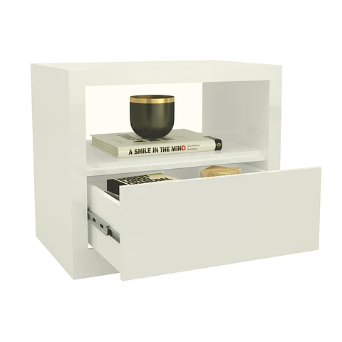Velador Tw140 1 Cajon Off White