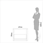 Velador Tw140 1 Cajon Off White - Miniatura 5