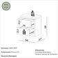 Velador Tw141 2C Castaño Off White - Miniatura 5