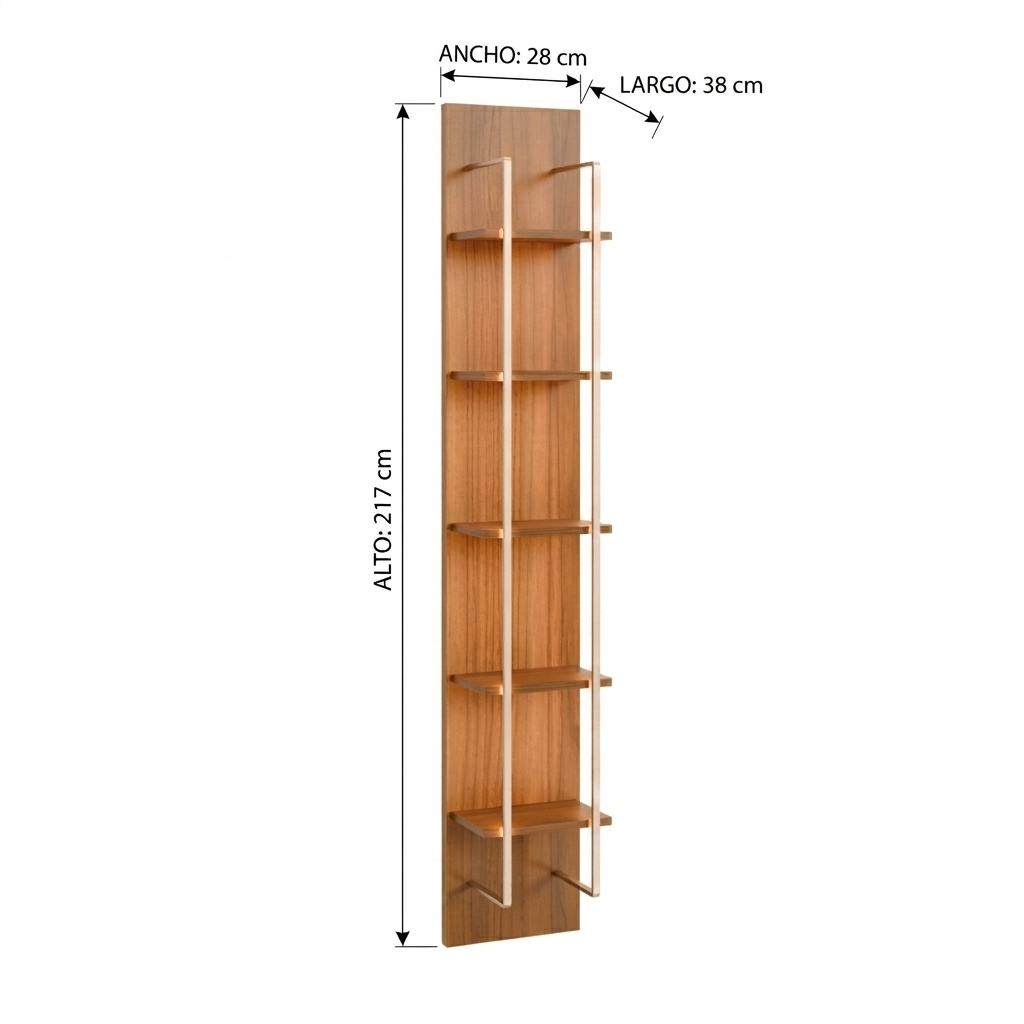 Modulo Repisa Neon Float Canela Champan  3