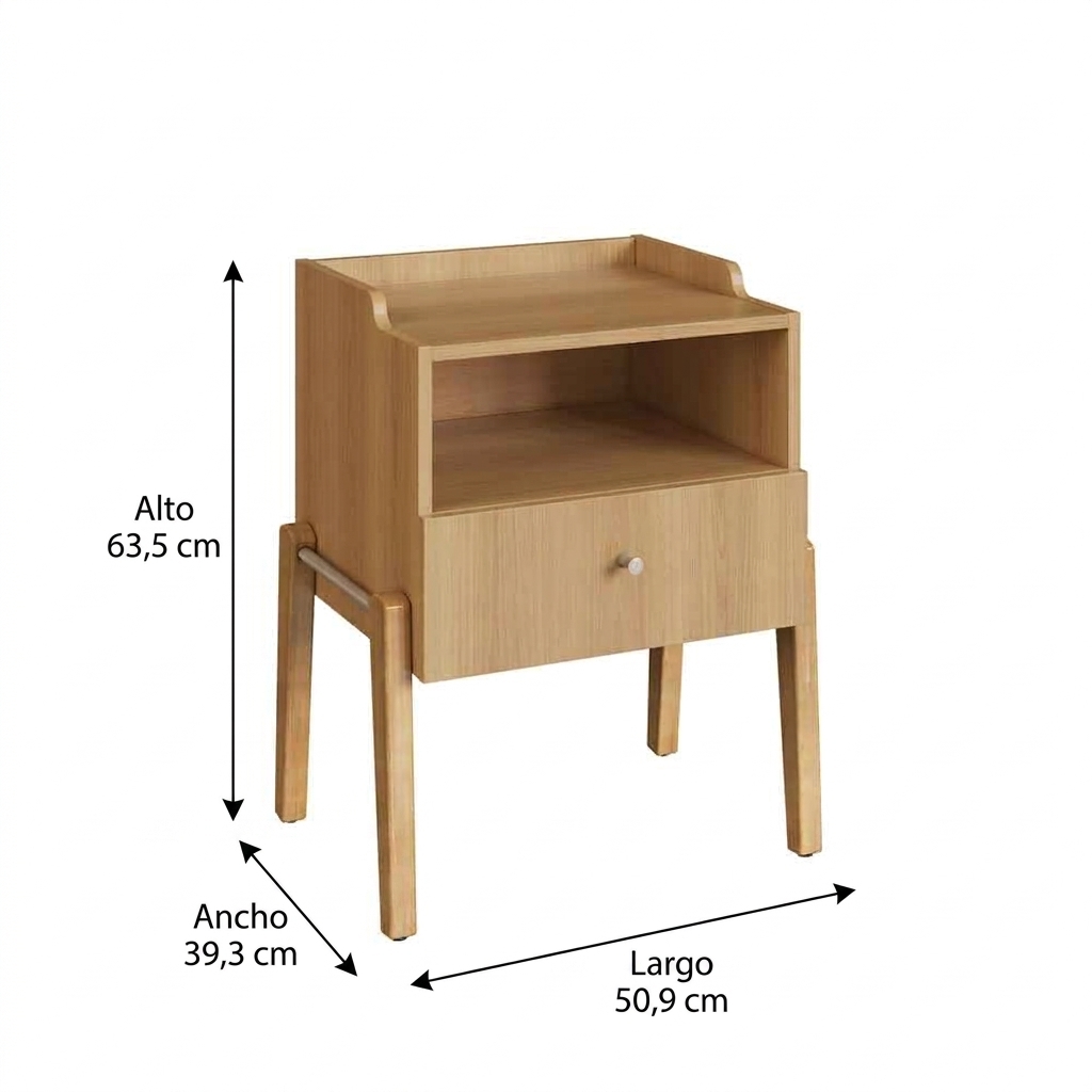 Velador Odense 1 Cajon 28116 Natural 5