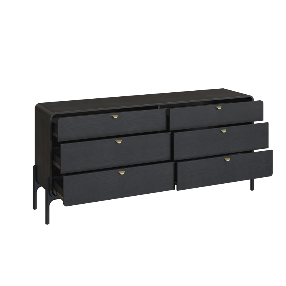 Comoda Doble Select 185 cm  28035 Negro 3
