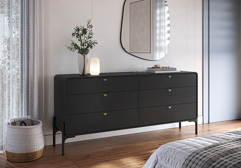 Comoda Doble Select 185 cm  28035 Negro