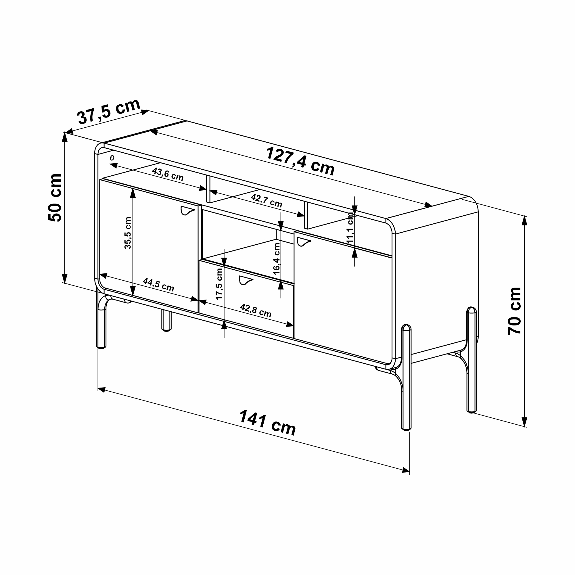 Rack Select 141 cm 28030 Natural 5