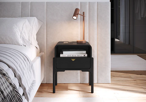 Velador Select 1 Cajón 28040 Negro