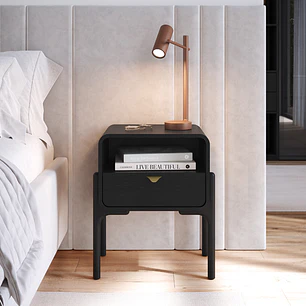 Velador Select 1 Cajón 28040 Negro