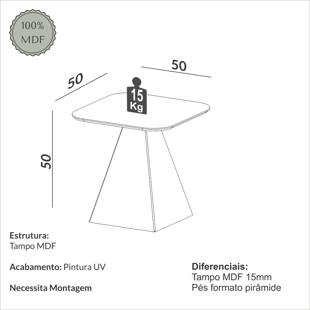 Mesa Lateral Baja TB637 Carvalho 3