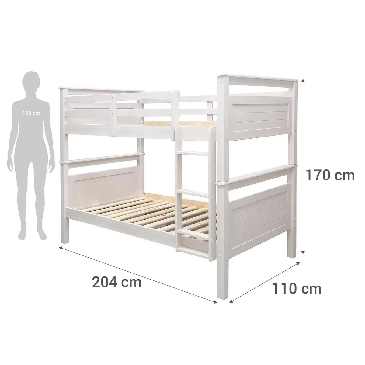 Camarote Nirvana 1.5P 100% Madera Desmontable 10