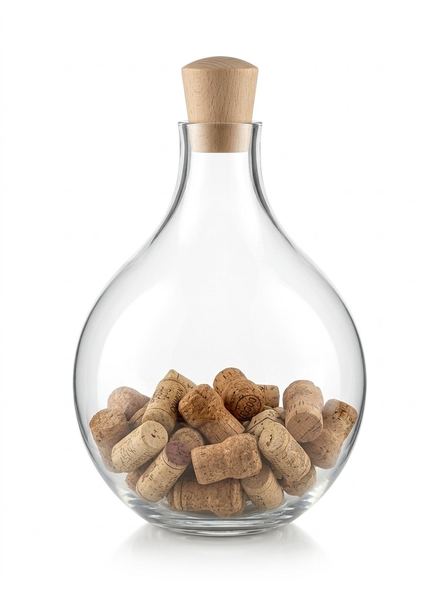 Botella decorativa cilindro  2