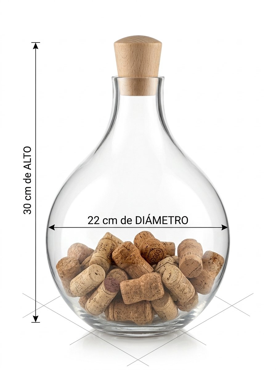 Botella decorativa cilindro  3