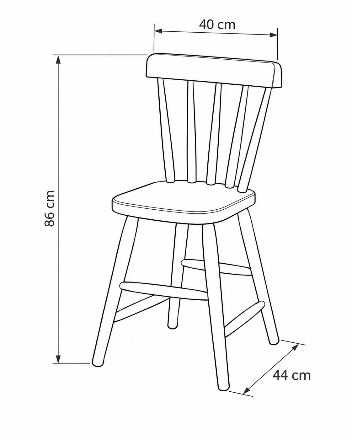 Comedor Coral 80cm+4 Sillas 135-260 Miel 4