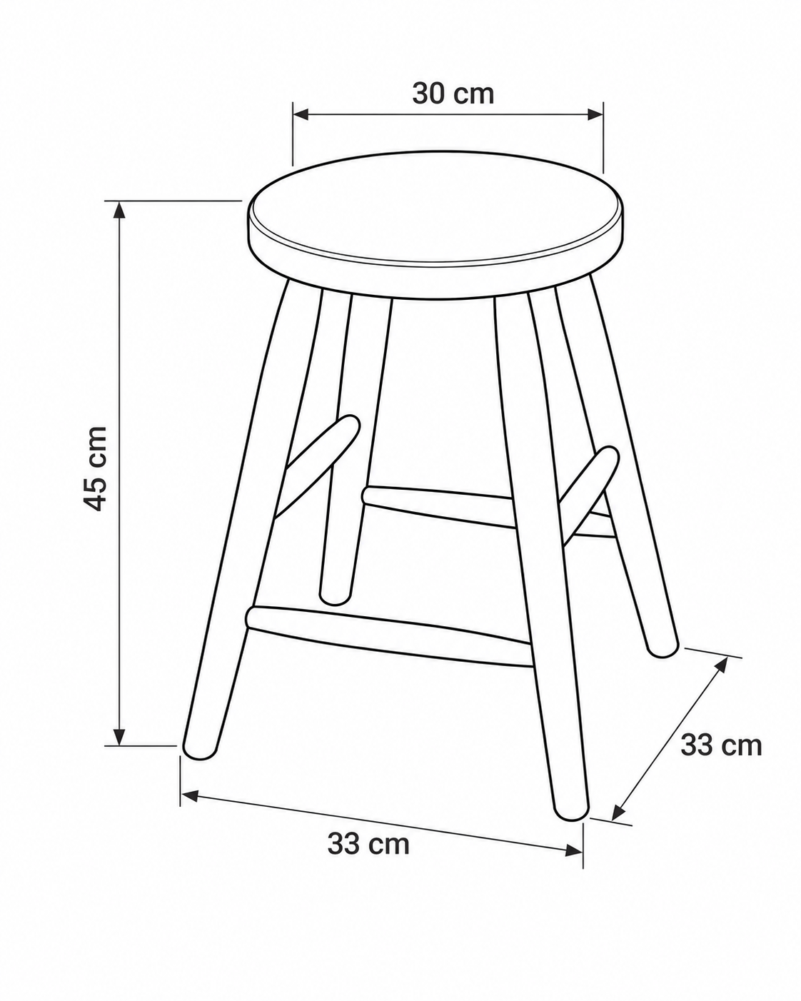 Comedor Ambar Plegable + 4 Banquetas 230-3210 Miel 14