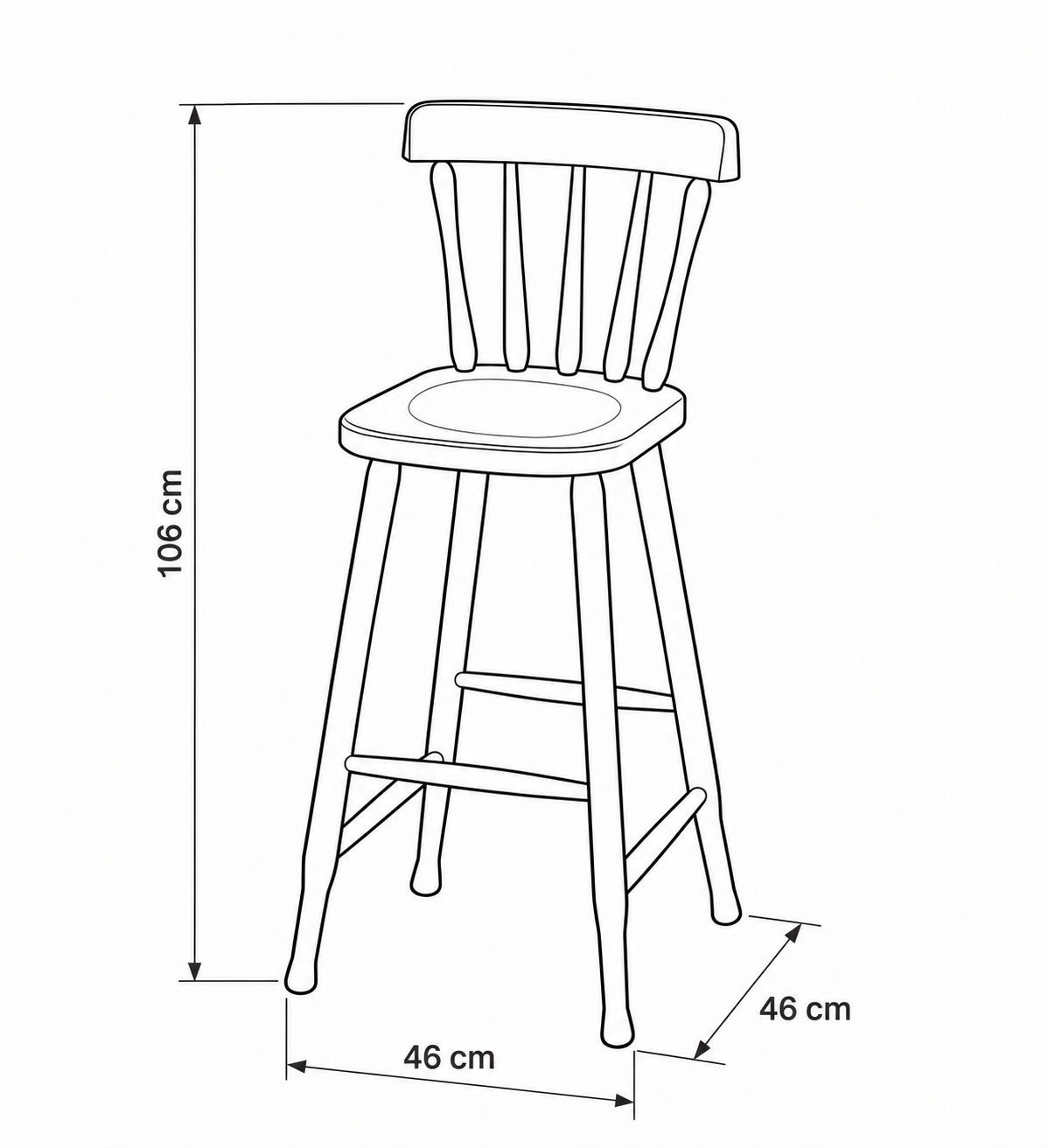 Mesa de Bar Carey + 2 Banqueta Carey 190-180 Miel 5