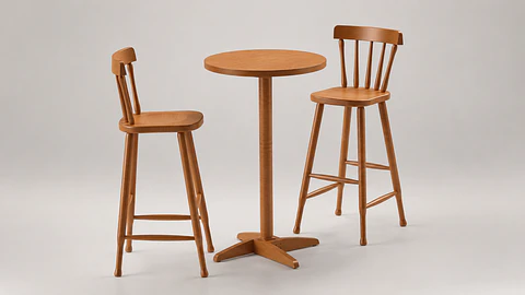 Mesa de Bar Carey + 2 Banqueta Carey 190-180 Miel