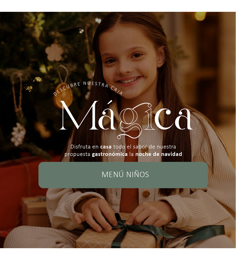 Menú Niño para agregar a Caja Mágica - Delivery