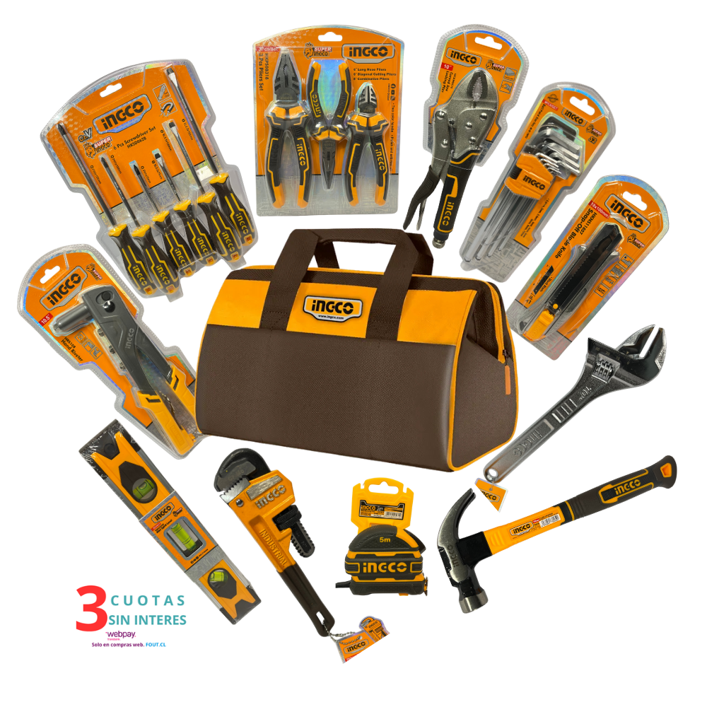 Set bolso con 18 herramientas 1