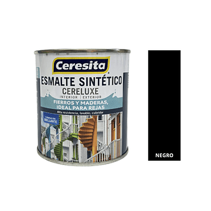 ESMALTE SINTETICO CERELUXE 1/16,GL - NEGRO