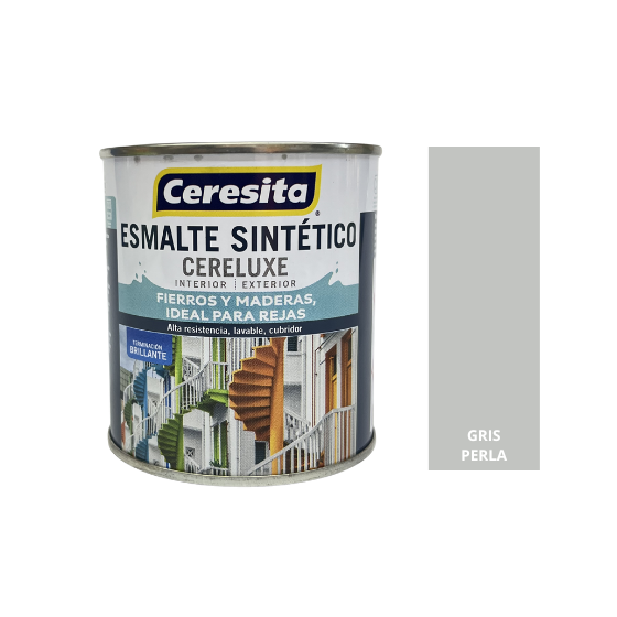ESMALTE SINTETICO CERELUXE 1/16.GL - GRIS PERLA 1