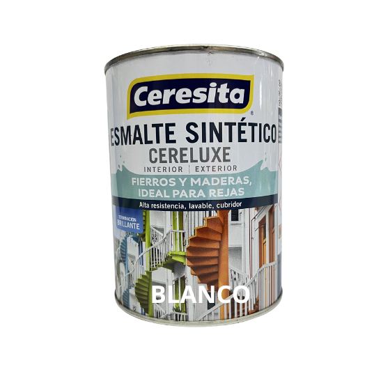 ESMALTE SINTETICO CERELUXE 1/4.GL - BLANCO 1