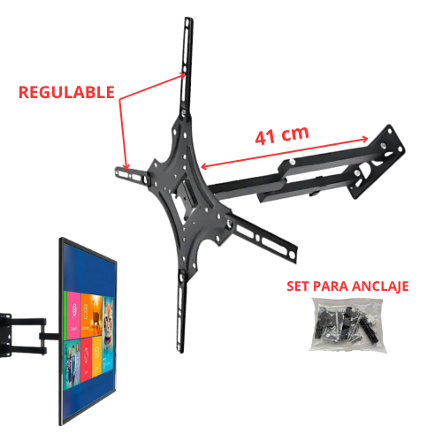 SOPORTE para TV tipo BRAZO 14 a 55 pulgadas  2