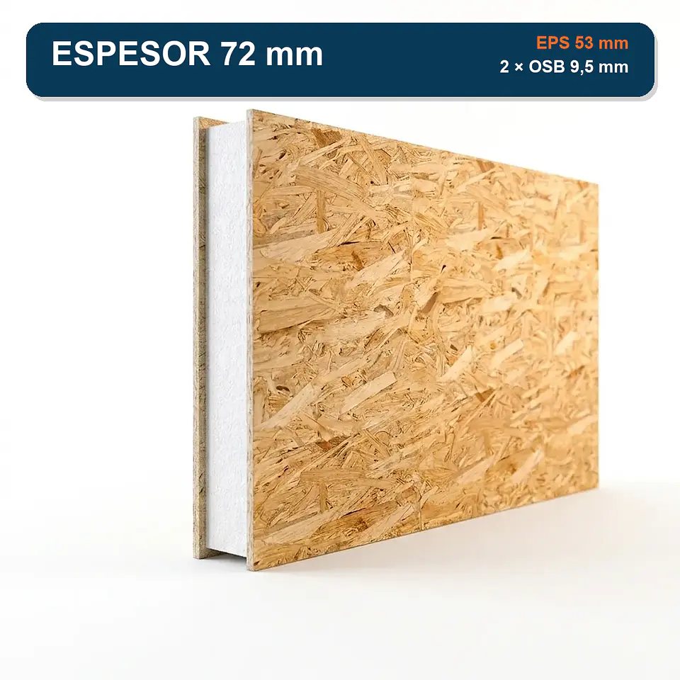 Panel SIP LP OSB PAIS 9,5 mm No Certificado 1,22 x 2,44 m 2