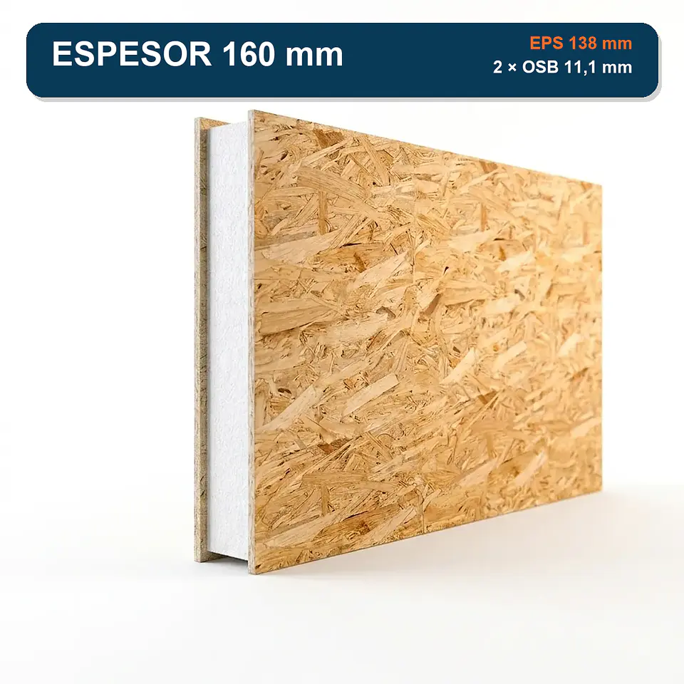 Panel SIP LP OSB PAIS 11,1 mm No Certificado 1,22 x 2,44 m 6