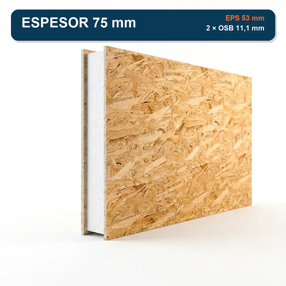 Panel SIP LP OSB PAIS 11,1 mm No Certificado 1,22 x 2,44 m 2