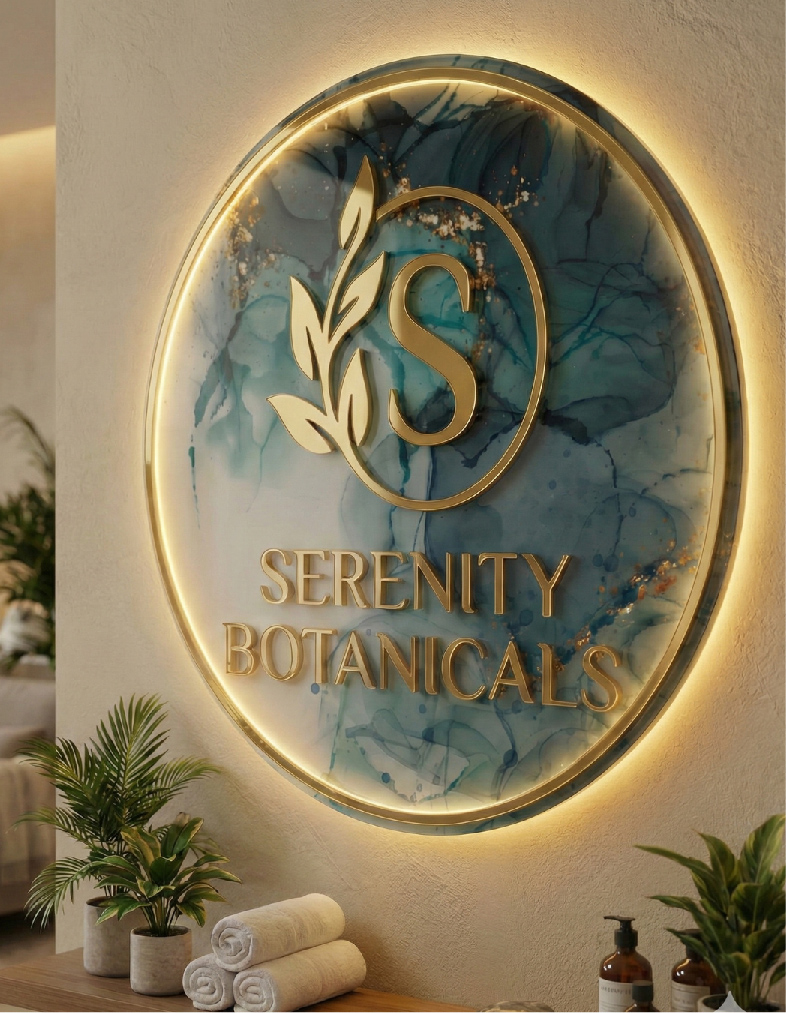 Letrero  Acrilico  Fondo Encapsulado  2