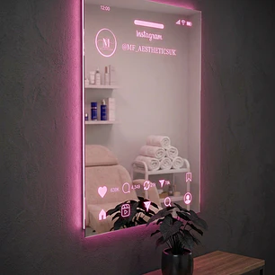 Letrero Espejo Instagram Iluminado