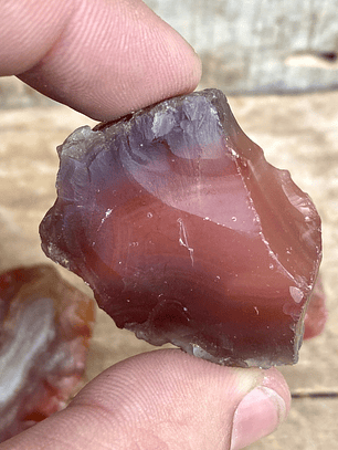 Ágata Cornalina en bruto Mediana