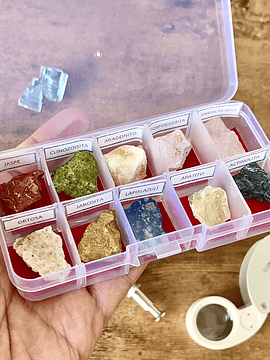 Muestrario Minerales 10 piezas extraíbles