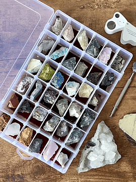 Muestrario Minerales 36 piezas extraíbles