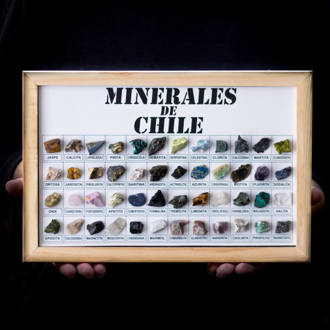 Muestrario Minerales de Chile 48 piezas