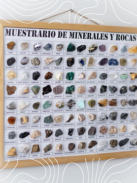 Muestrario 96 piezas Minerales y Rocas