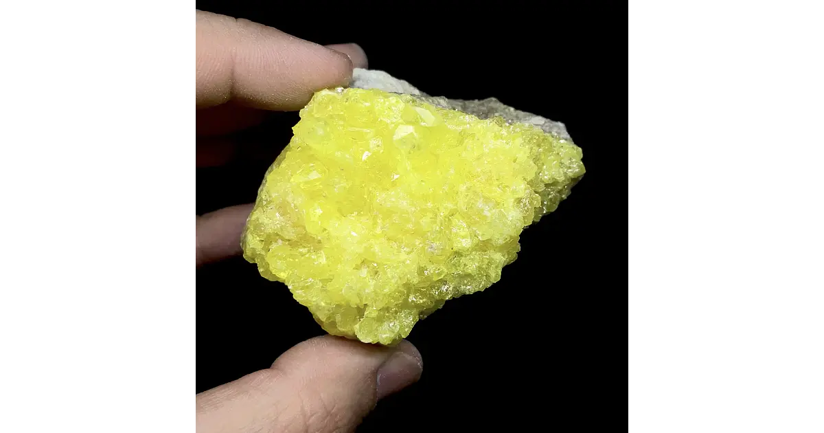 Azufre natural Cristalizado en Clúster #9
