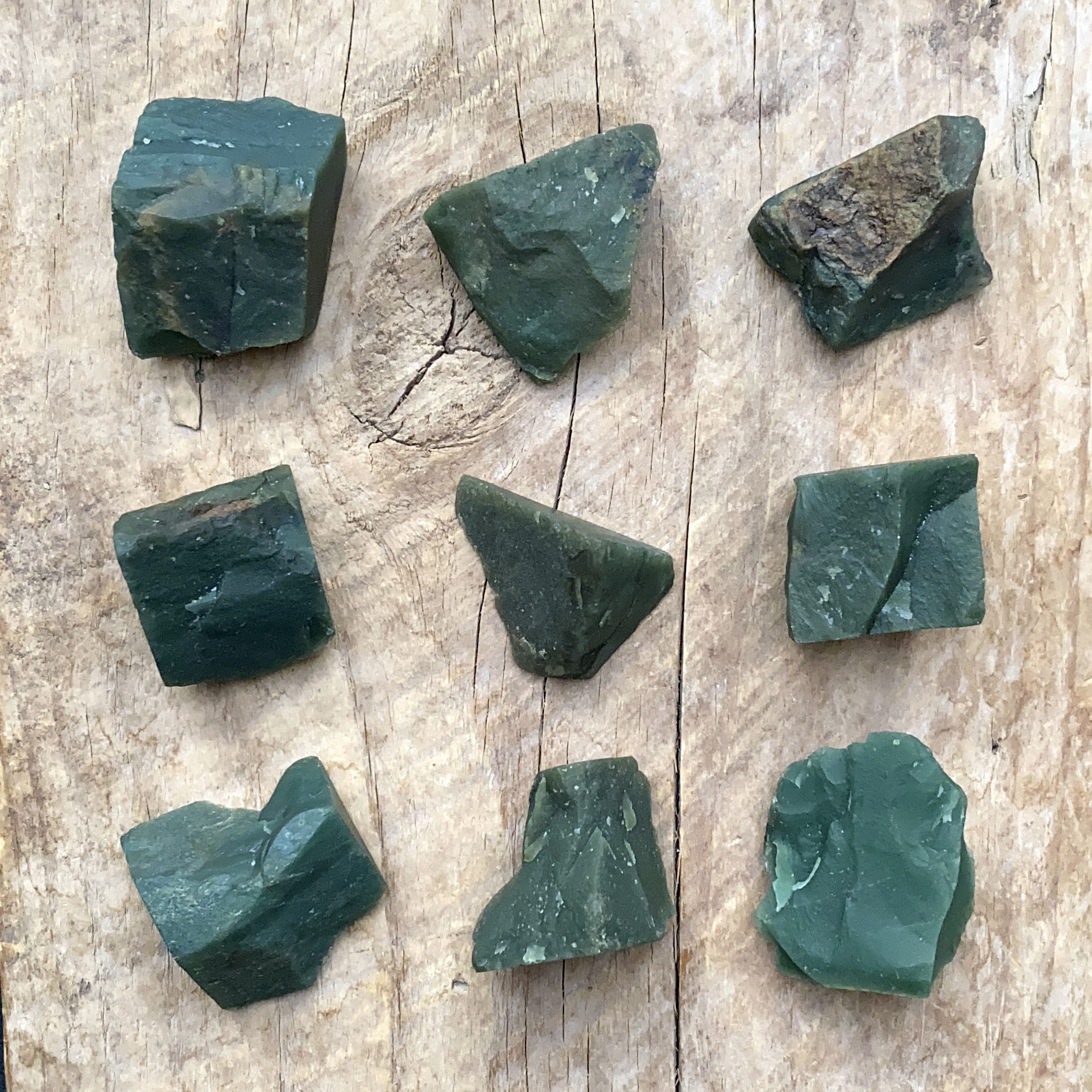 Jade natural en bruto