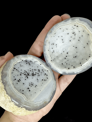 Geodas de Ágata Pareadas #29