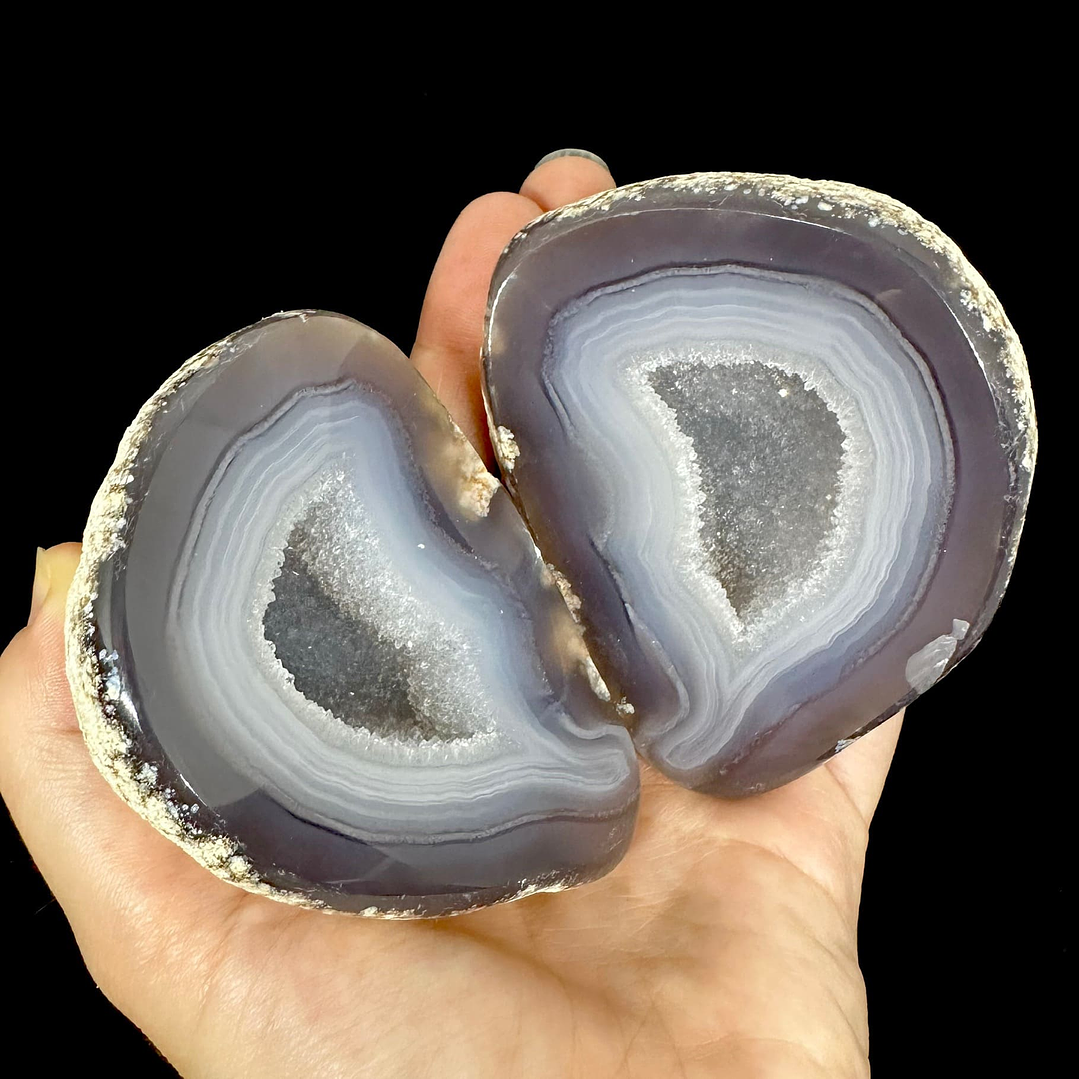 Geodas de Ágata Pareadas #30 1