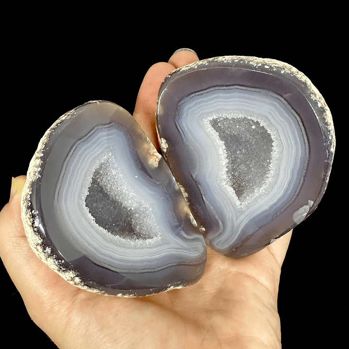 Geodas de Ágata Pareadas #30 1