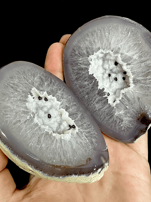 Geodas de Ágata Pareadas #31