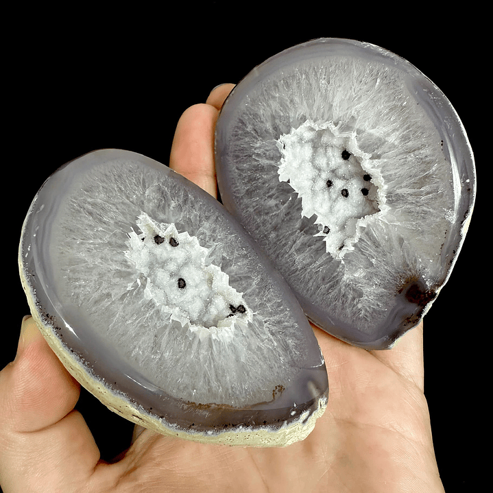 Geodas de Ágata Pareadas #31 1