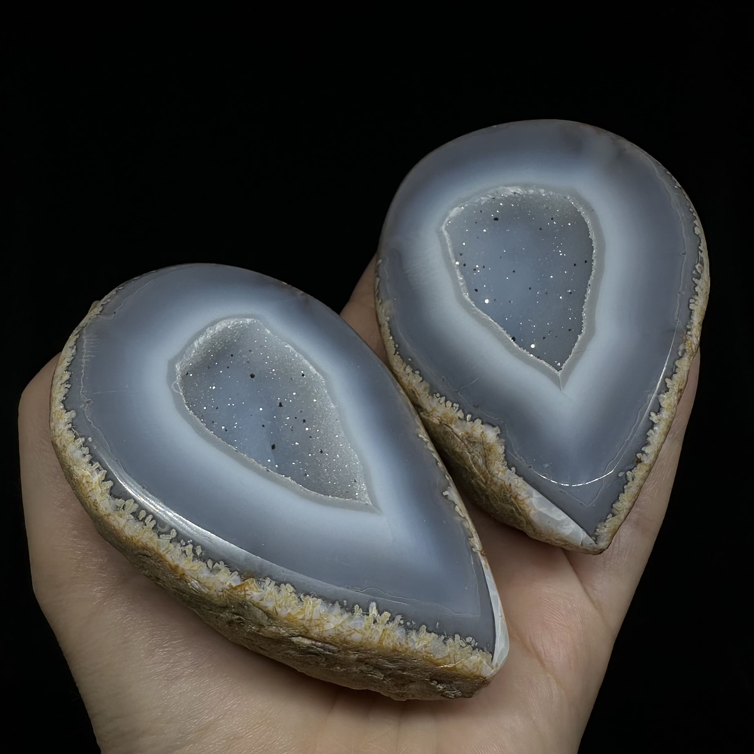 Geodas de Ágata Pareadas #33 1