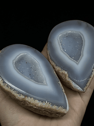 Geodas de Ágata Pareadas #33