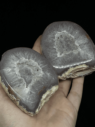 Geodas de Ágata Pareadas #34