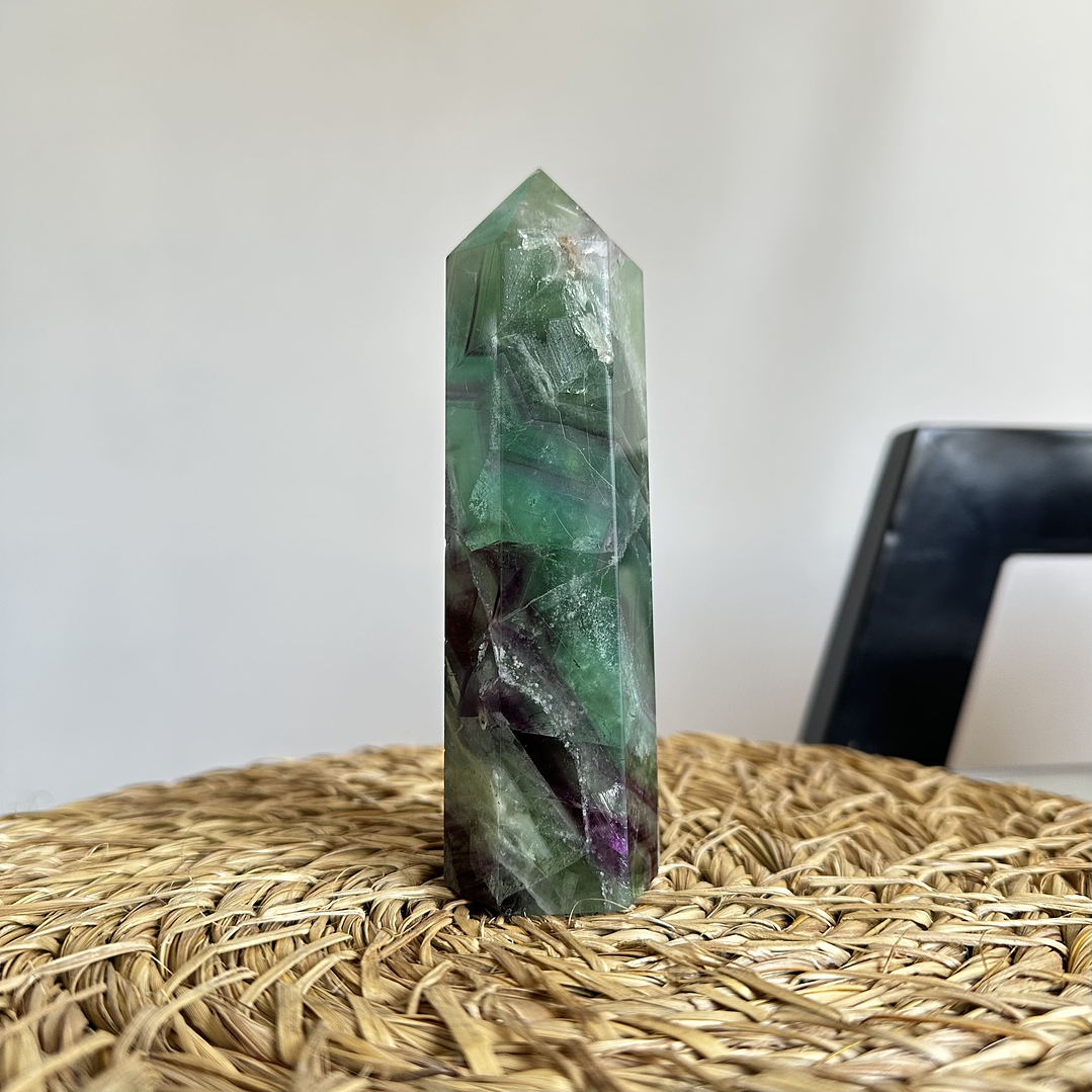 Fluorita en obelisco XL #5 4