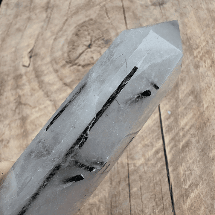 Cuarzo Turmalinado en obelisco #9 2