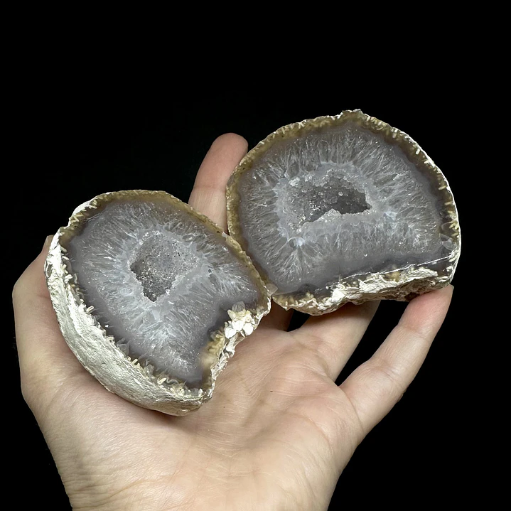 Geodas de Ágata Pareadas #41 1