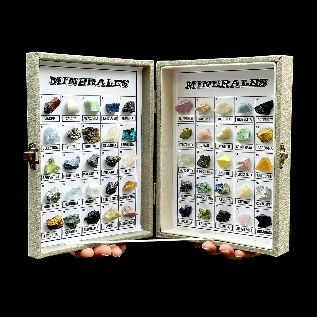 Muestrario Minerales y Rocas 50 piezas 1