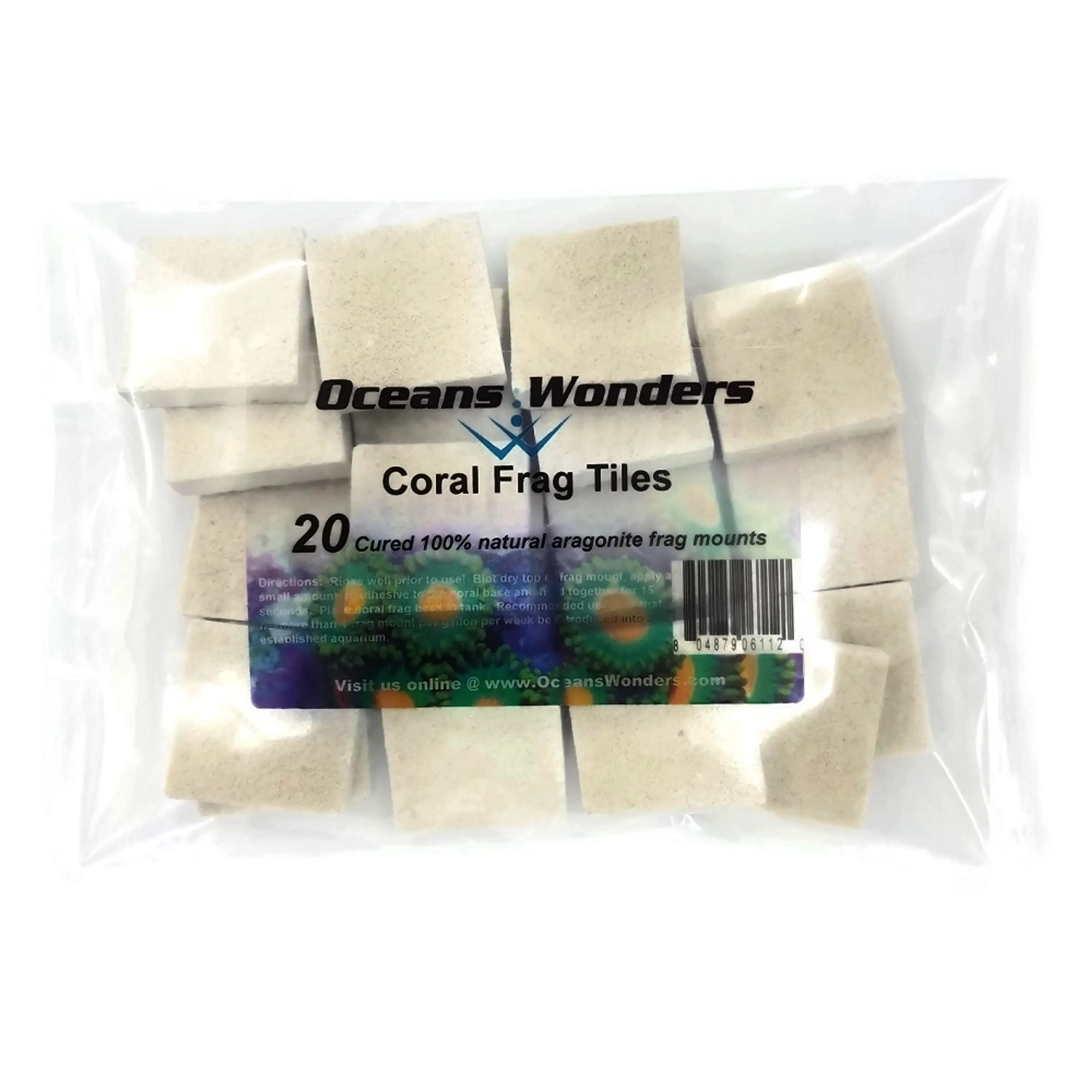 Coral Frag Tiles 20u.