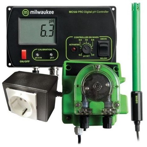 Controlador de PH MC122 com sonda PH + Bomba Doseadora MP810 1